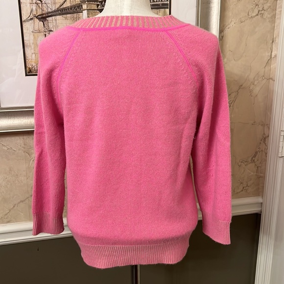J Crew Pink Crew neck Sweater size Medium - Picture 3 of 7